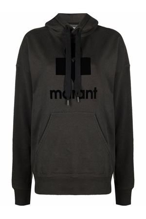 Black organic cotton blend hoodie MARANT ÉTOILE | SW0001FAA1M07E02FK